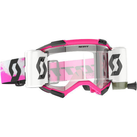 Scott Fury WFS Roll Off Goggles - Pink Black Clear