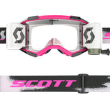Scott Fury WFS Roll Off Goggles - Pink Black Clear