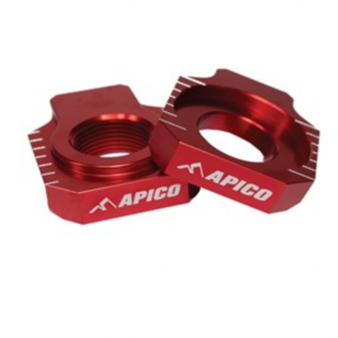 Apico GasGas Aluminium Axle Blocks - Red