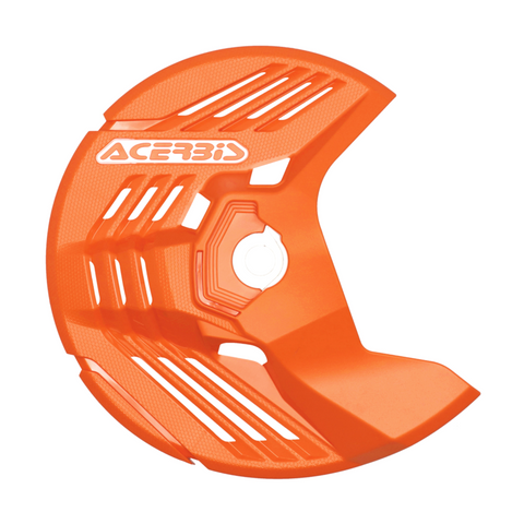 Acerbis Linear KTM Orange Front Disc Protector - Axle Nut Mounted