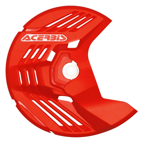Acerbis Linear Honda Red Front Disc Protector - Axle Nut Mounted