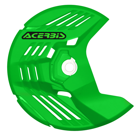 Acerbis Linear Kawasaki Green Front Disc Protector - Axle Nut Mounted