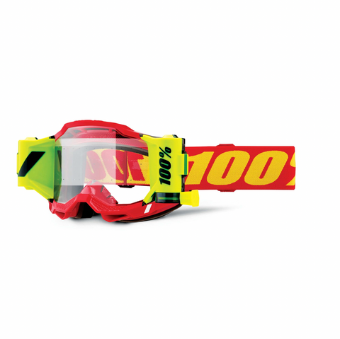 100% Accuri 2 Forecast Goggle Red Yellow - Clear Lens