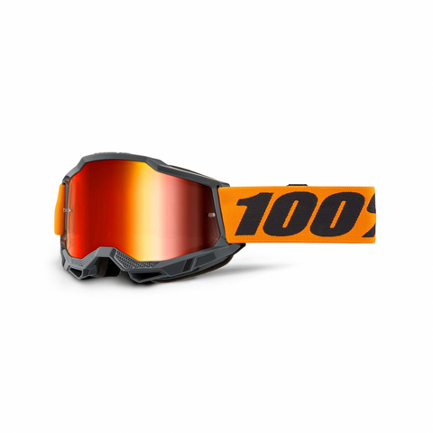 100% Accuri 2 Goggle Orange Mirror Red Lens