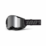 100% Strata 2 Goggle Black - Silver Mirror Lens