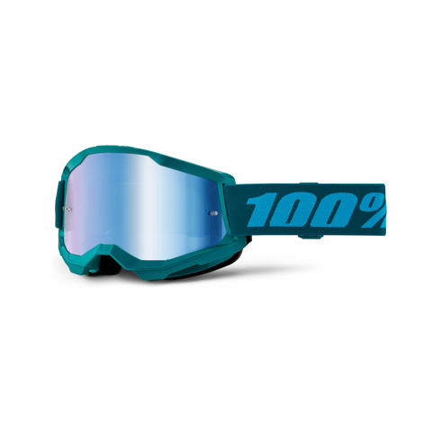 100% Strata 2 Goggle Stone Blue Mirror Lens