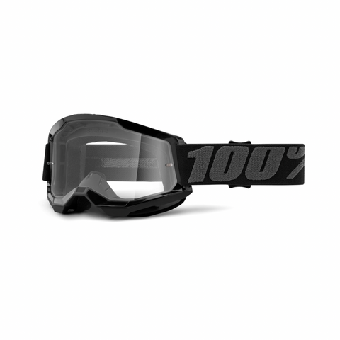 100% Strata 2 Goggle Black Clear Lens