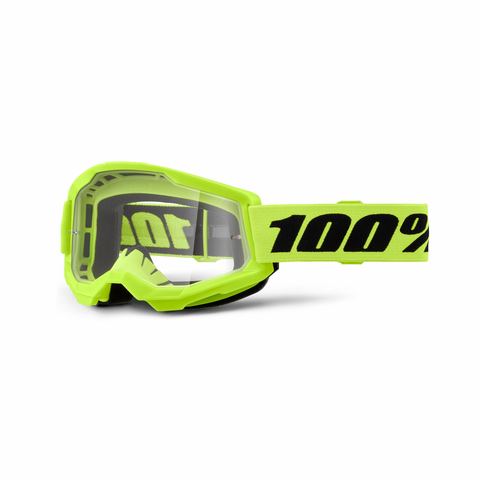 100% Strata 2 Goggle Yellow Clear Lens