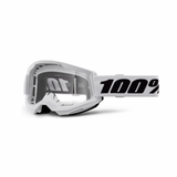 100% Strata 2 Goggle White - Clear Lens