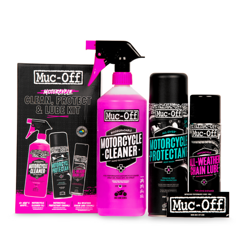 Muc-Off Motorcycle Clean Protect Lube Kit V2