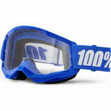 100% Strata 2 Goggle Blue  - Clear Lens