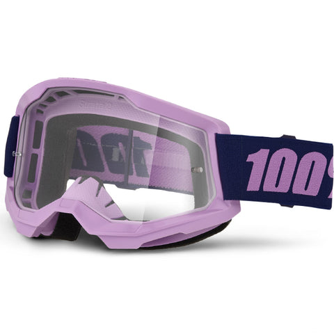 100% Strata 2 Goggle Purple - Clear Lens