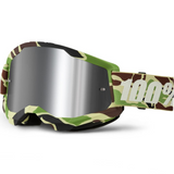 100% Strata 2 Goggle War Camo - Silver Mirror Lens
