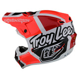 Troy Lee Designs Youth SE4 Polyacrylite Helmet Quattro Red Charcoal