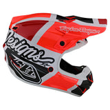 Troy Lee Designs Youth SE4 Polyacrylite Helmet Quattro Red Charcoal