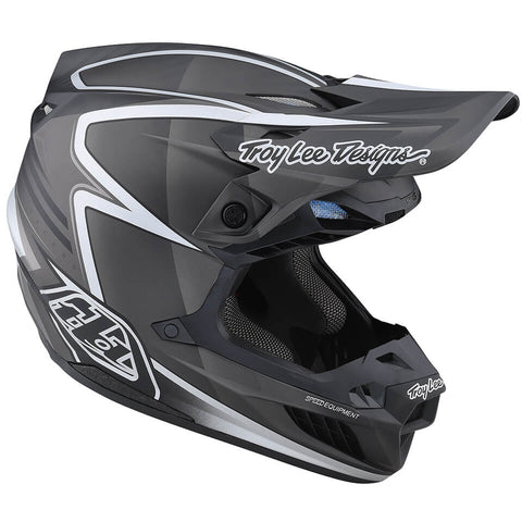 Troy Lee Designs SE5 Carbon Lines Helmet - Black Grey