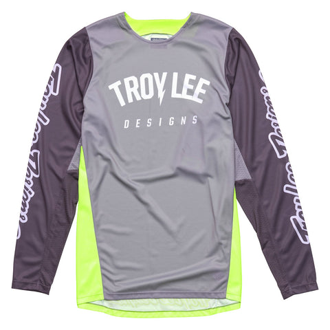 Troy Lee Designs Youth GP Pro Jersey Boltz Silver Glo Green