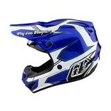 Troy Lee Designs SE4 Polyacrylite Helmet Matrix Blue