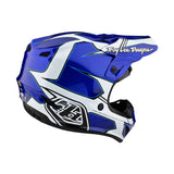 Troy Lee Designs SE4 Polyacrylite Helmet Matrix Blue