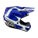 Troy Lee Designs SE4 Polyacrylite Helmet Matrix Blue