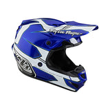 Troy Lee Designs SE4 Polyacrylite Helmet Matrix Blue