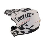 Troy Lee Designs SE4 Polyacrylite Helmet Race Shop White Black