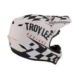 Troy Lee Designs SE4 Polyacrylite Helmet Race Shop White Black