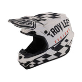 Troy Lee Designs SE4 Polyacrylite Helmet Race Shop White Black