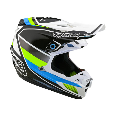 Troy Lee Designs SE5 Composite Helmet Reverb White Blue