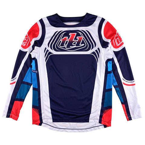 Troy Lee Designs Youth GP Pro Jersey Wavez Navy Red