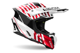 Airoh Twist 3 Thunder Red White Gloss Motocross Helmet