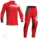 Thor Youth Sector Edge Red/White Kit Combo
