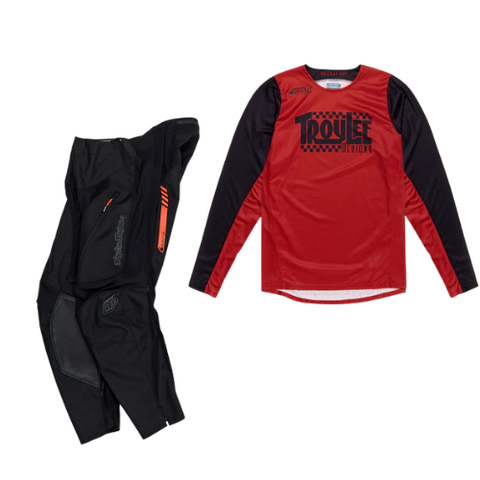 Troy Lee Designs Scout GP Big Lee Kit Combo - Black Burnt Orange