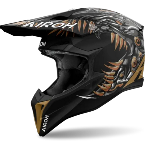 Airoh Wraaap Cyborg Matt MX Helmet