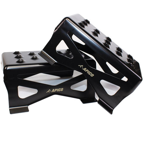 Apico Universal MX Start Blocks Steel Black