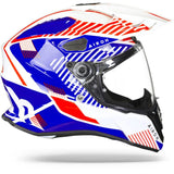 Airoh Commander Boost White Blue Adventure Helmet