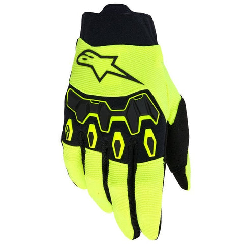 Alpinestars Full Bore V2 Gloves Yellow Flou Black
