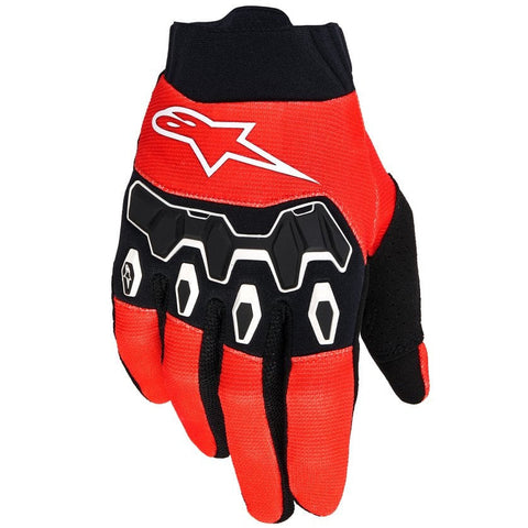 Alpinestars Youth and Kids Full Bore V2 Gloves Bright Red Black
