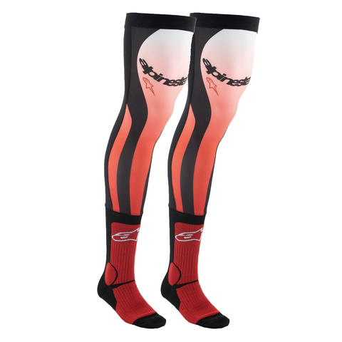 Alpinestars MX Knee Brace Socks - Red White