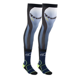 Alpinestars MX Knee Brace Socks - Black Blue