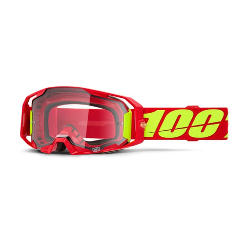 100% ARmatic Goggles Red Clear Lens