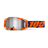 100% ARmatic Goggles Neon Orange - Mirror Silver Flash Lens