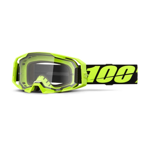 100% ARmatic Goggles Neon Yellow - Clear Lens