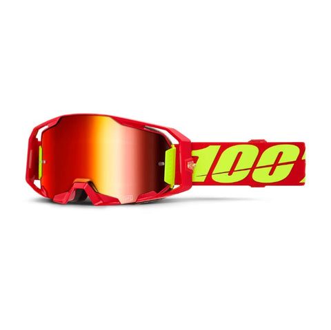 100% ARmatic Goggles Red - Mirror Red Lens