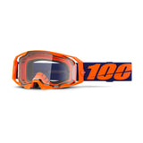100% ARmatic Goggles Neon Orange - Clear Lens