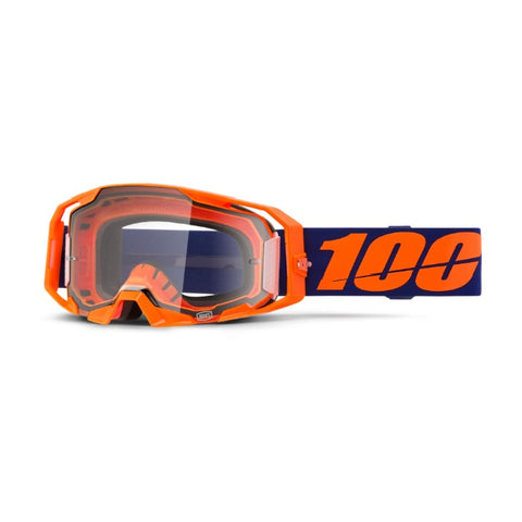 100% ARmatic Goggles Neon Orange  Clear Lens