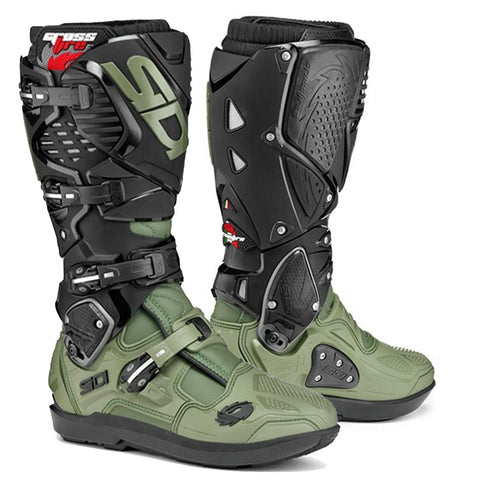 Sidi Crossfire 3 SRS Army Black Motocross Boots