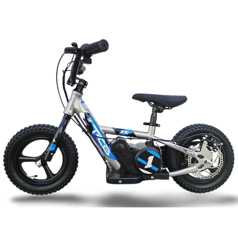 TCB 12" ELECTRIC KIDS BIKE - SILVER BLUE