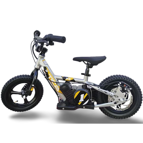 TCB 12" ELECTRIC KIDS BIKE - SILVER YELLOW