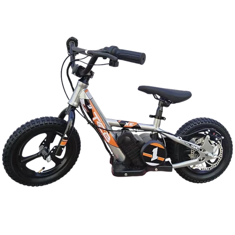 TCB 12" ELECTRIC KIDS BIKE - SILVER ORANGE